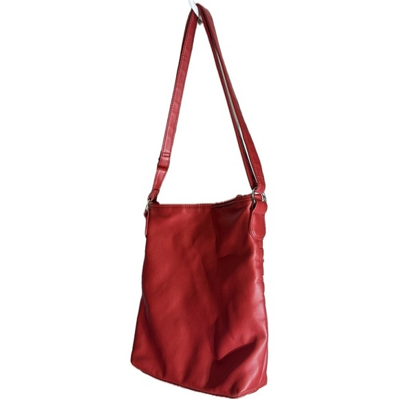 Bueno Crossbody Red Shoulder‎ Bag Purse Multi Zip - Picture 3 of 15